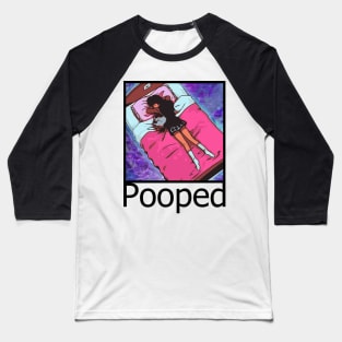 Pooped Anime Aesthetic Baseball T-Shirt